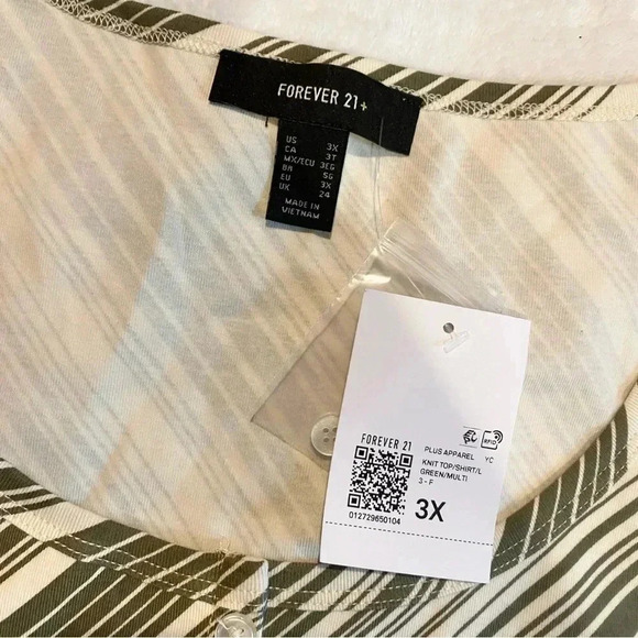 Forever21 Plus Size Striped Scoop Top - Picture 7 of 8